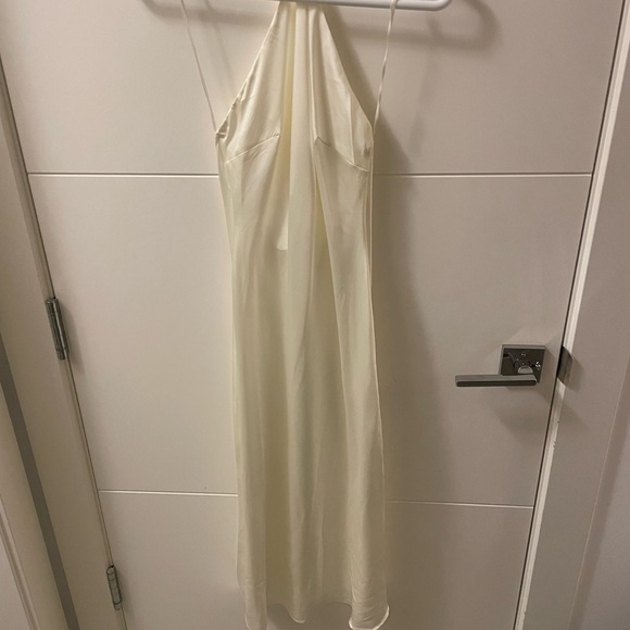 White halter neck slip dress NWOT - Picture 4 of 5